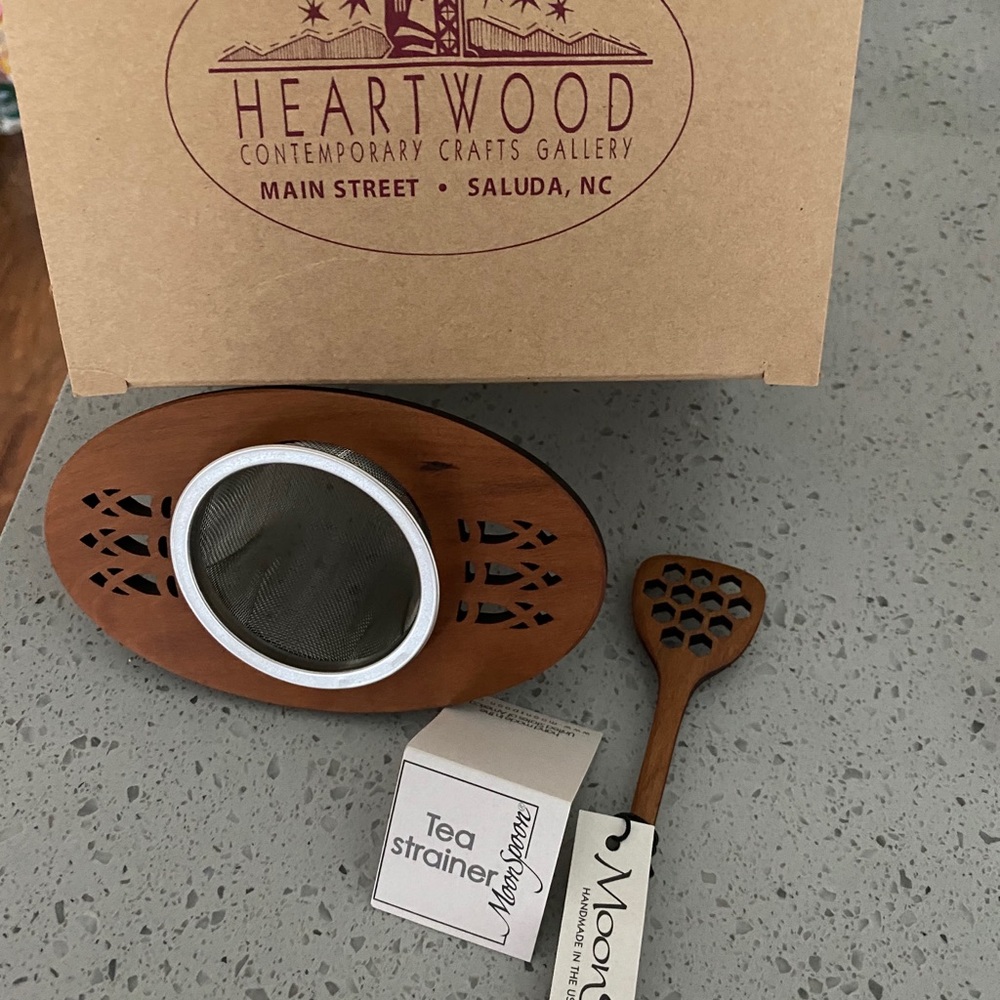 Tea Strainer and spoon